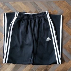 Boys Adidas YM black jogging pants